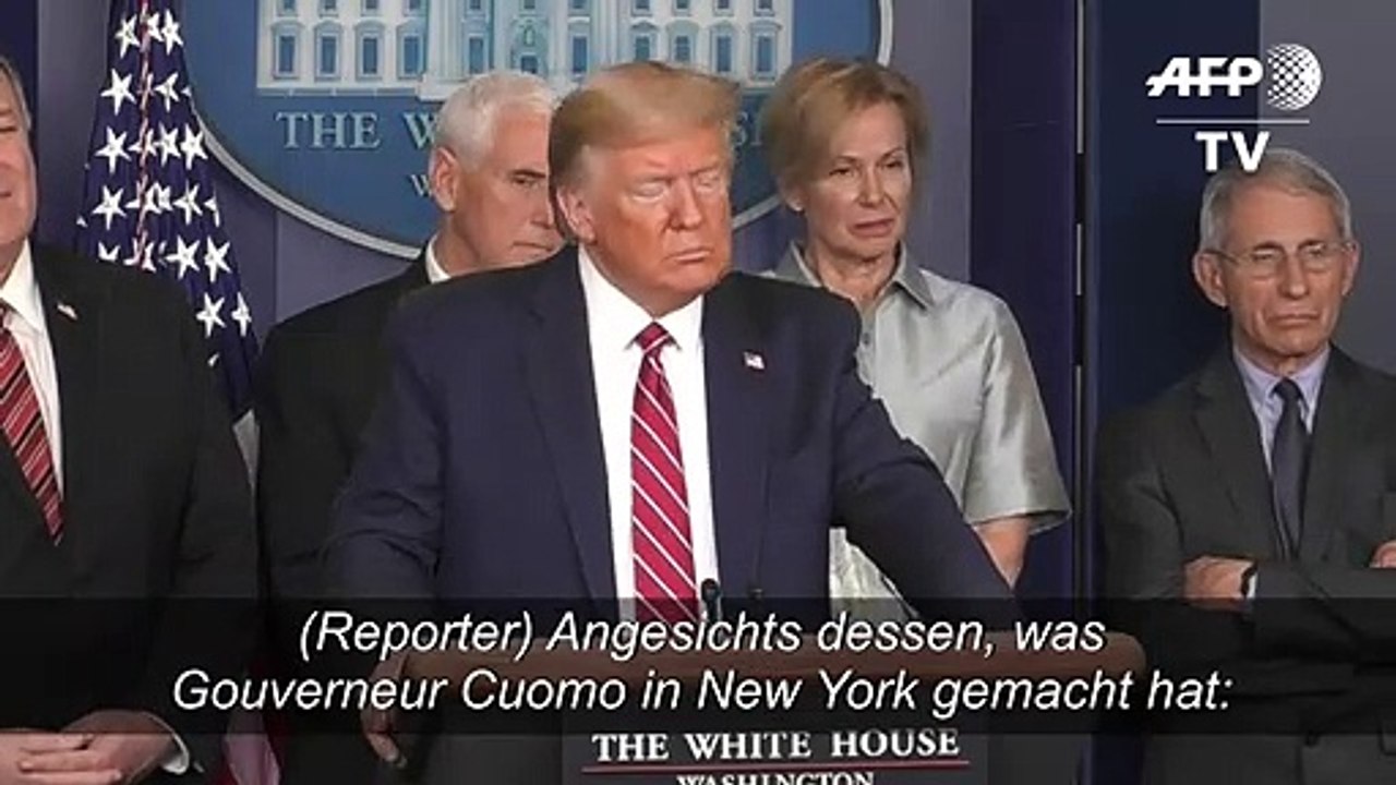 Trump: US-weite Corona-Ausgangssperre nicht nötig