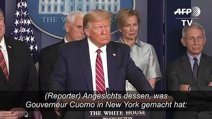 Trump: US-weite Corona-Ausgangssperre nicht nötig