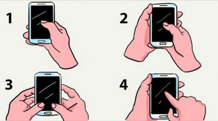 La façon de tenir votre téléphone en dit long sur vous