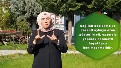 İşaret diliyle engellileri korona virüsüne karşı uyardı