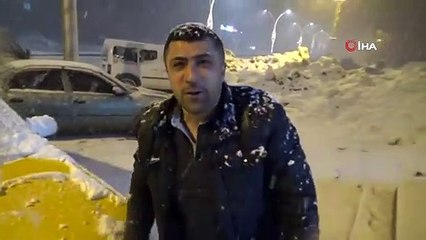 Yüksekova’da Lapa Lapa Kar Yağışı