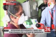 San Luis: intervienen restaurantes y bares que funcionaban pese a estado de emergencia