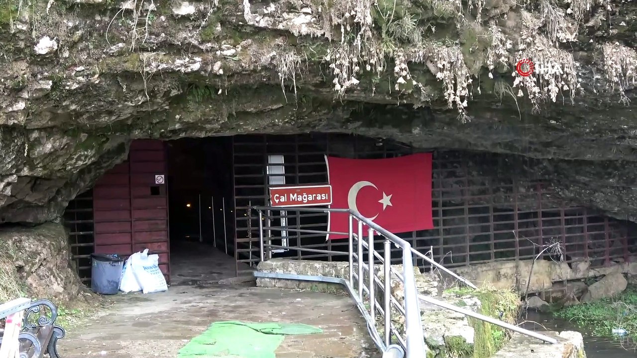 Çal Mağarası Korona virüs salgını tedbirleri kapsamında ziyarete kapatıldı