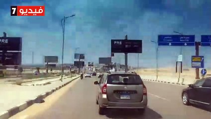 سيولة مرورية أعلى محور المشير المتجه من وإلى القاهرة الجديدة