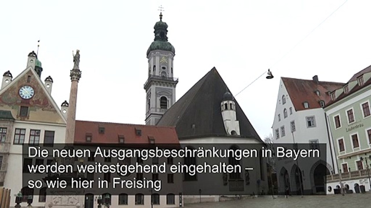 Augsgangsbeschränkungen in bayern werden weitestgehend eingehalten