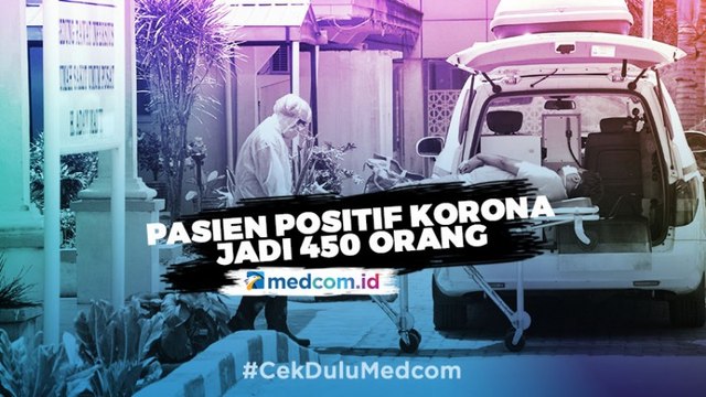 Update, Pasien Positif Korona 450 Orang
