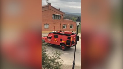 Despliegue de la UME en Yunquera de Henares