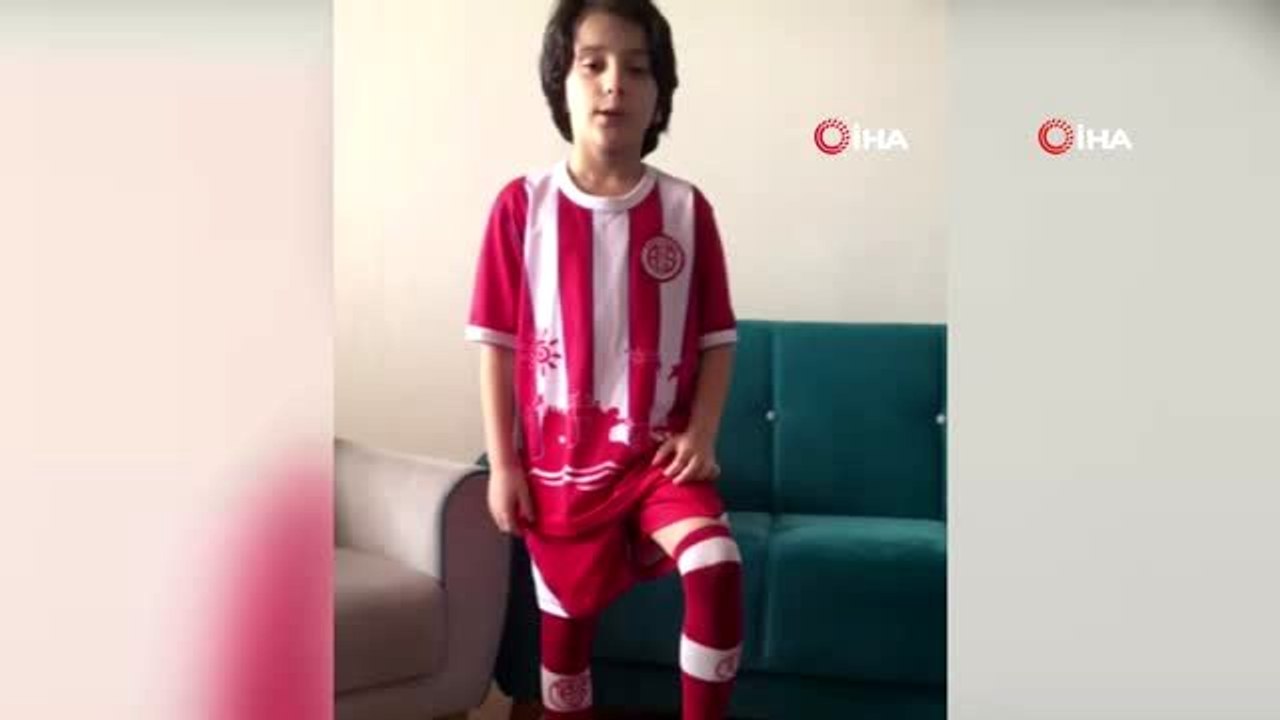 Antalyaspor Diyarbakır Futbol Akademisi öğrencilerinden 'Evde kal Türkiye' çağrısı