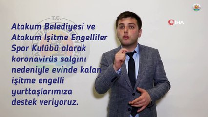 Atakum’da işitme engellilere görüntülü alışveriş desteği