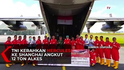 Panglima TNI Kerahkan Hercules Angkut Alat Kesehatan Covid-19 dari Shanghai