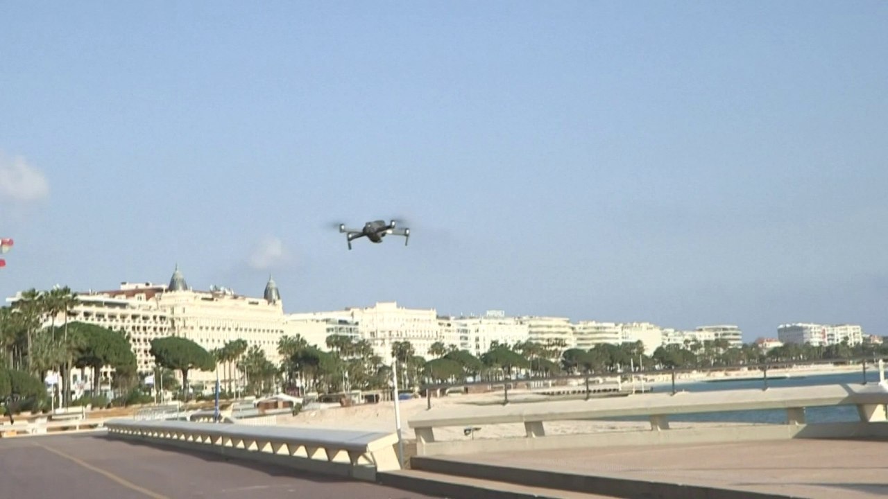 De Nice à Cannes, un drone survole plusieurs villes des Alpes-Maritimes pour inciter la population à rester chez elle