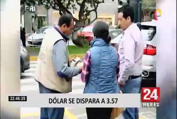 El precio del dólar cerró a S/3.55 soles
