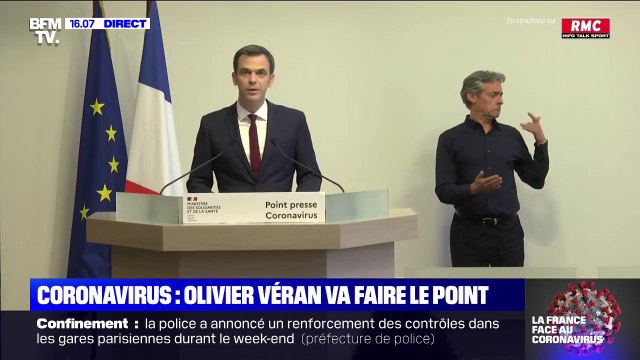 Olivier Véran: La situation va continuer à s'aggraver avant que les effets du confinement fassent leurs preuves