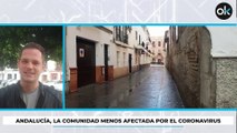 Andalucía, la comunidad menos afectada por coronavirus