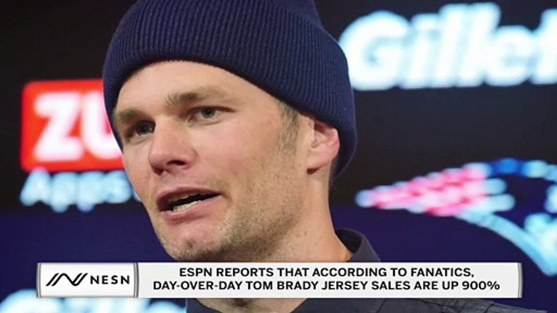 brady jersey sales