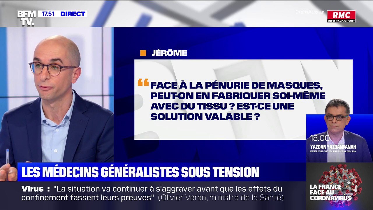 Face à la pénurie de masques, puis-je en fabrique un moi-même ? BFMTV répond à vos questions