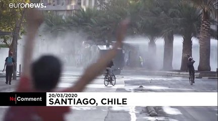 Download Video: In Chile, protesters keep marching despite coronavirus