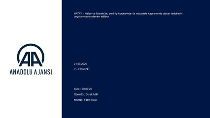 İskenderun'da Kovid-19 tedbirleri - HATAY