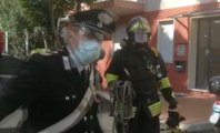 Arma di Taggia (IM) - Incendio in casa, salve due persone (21.03.20)