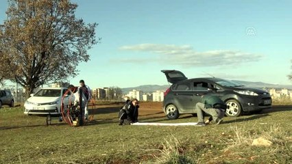 "Evde kal" çağrısına havadan destek verdi