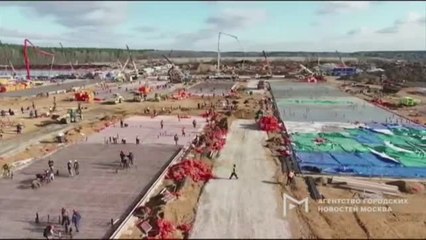 Avanzan en Rusia los trabajos de construcción del hospital para los infectados por coronavirus