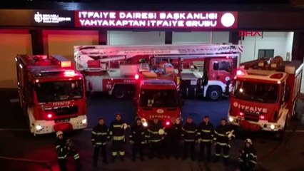 KOCAELİ İtfaiyecilerden, sağlık çalışanlarına su takı ile destek