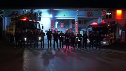 Isparta’da sirenler sağlık çalışanları için çaldı