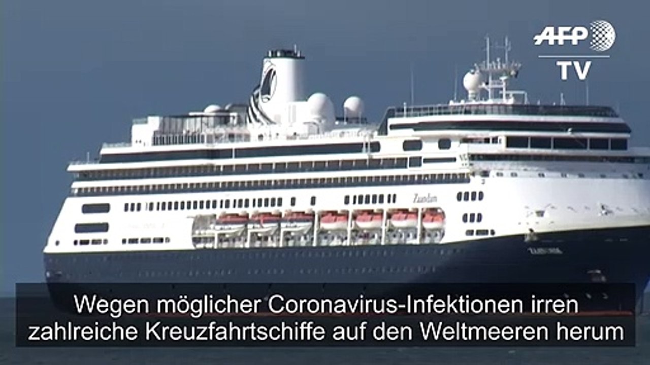 Kreuzfahrtschiffe irren wegen Corona-Krise auf Weltmeeren herum