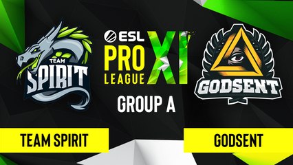 CSGO - GODSENT vs. Team Spirit [Nuke] Map 2 - ESL Pro League Season 11 - Group A