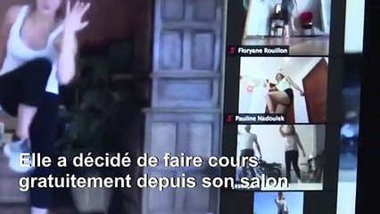Coronavirus: des coachs sportifs défient le confinement en ligne