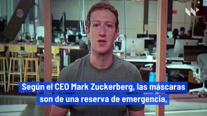 Facebook envía 720,000 máscaras respiratorias a trabajadores sanitarios estadounidenses