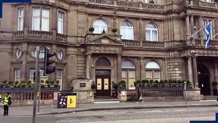 New pictures an video show Edinburgh Balmoral hotel boarded up