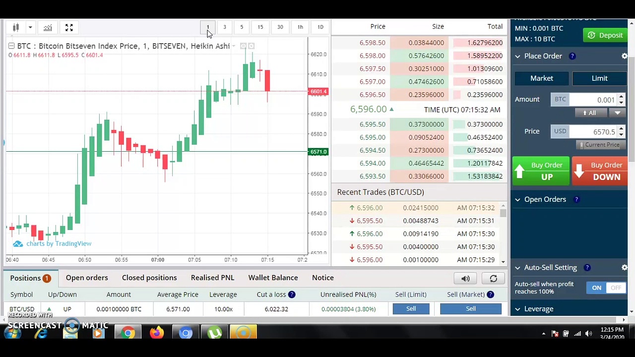 Bitcoin Live Trade | Tutorial 2 | How to trade in Crypto | How to make Profit in Trade