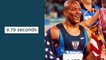 Top 10 fastes athletes in the 100-meter
