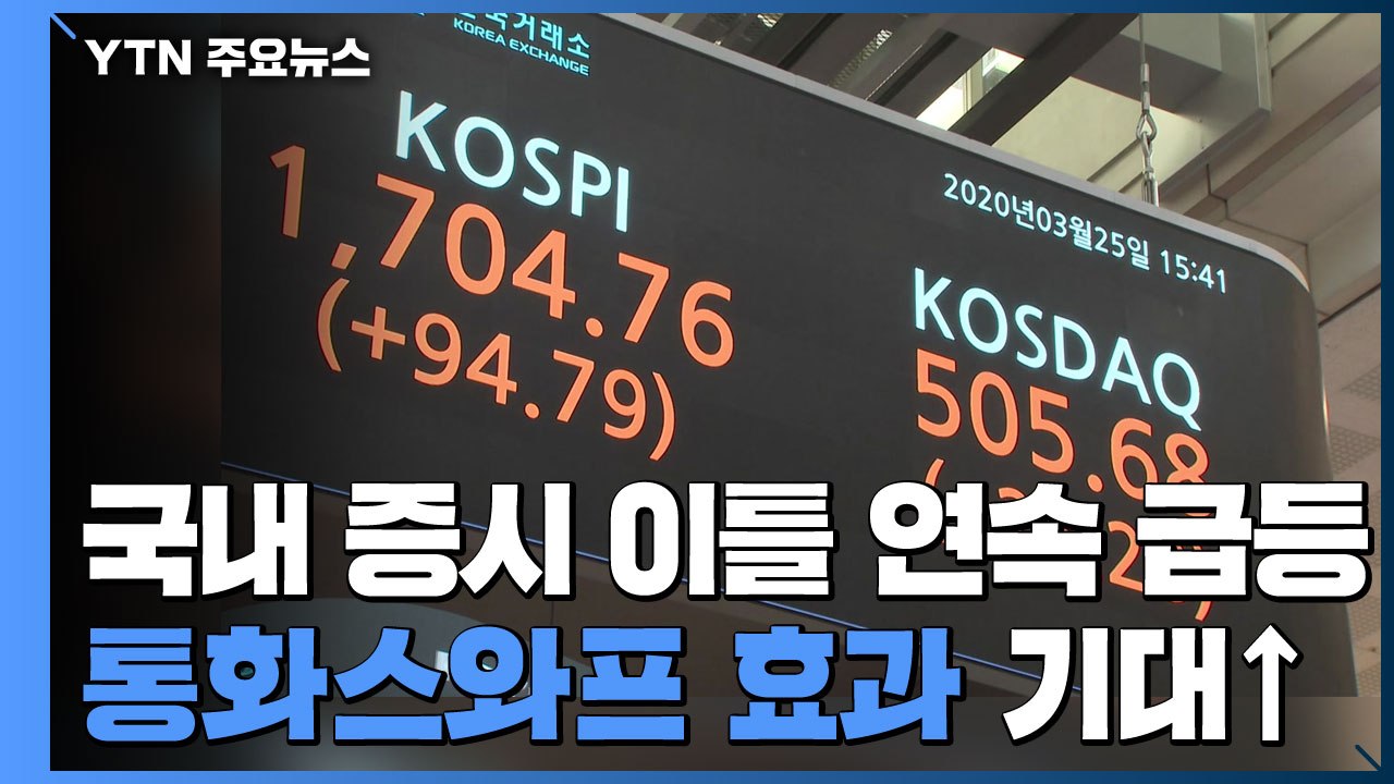 국내 증시 이틀 연속 급등...韓美 통화스와프 효과 기대↑ / YTN