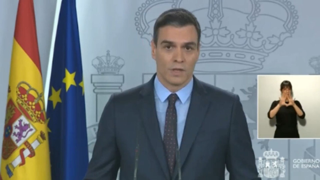 Pedro Sánchez ve que "llegarán días muy duros" por el coronavirus.
