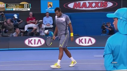 R.Federer Vs J.W.Tsonga Australian Open 2013 QF