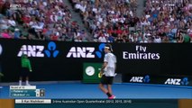 Australian Open 2017 R4:  Roger Federer (17) V Kei Nishikori (5) Highlights