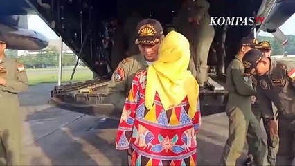 Detik-Detik Pesawat TNI Angkut Logistik Kesehatan dari China