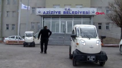 ERZURUM Elektrikli arabalar yaşlıların hizmetinde