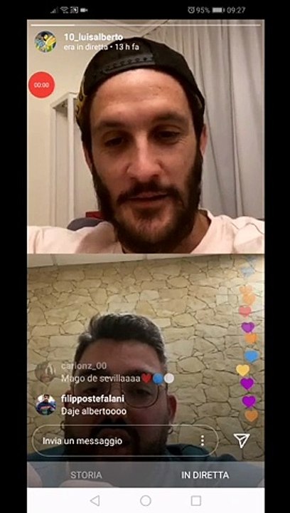 Diretta Instagram Luis Alberto