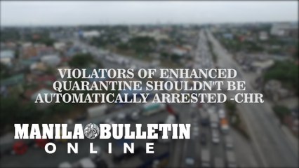 Violators of enhanced quarantine shouldn’t be automatically arrested – CHR