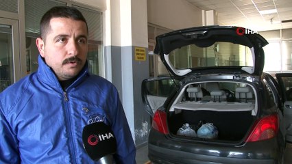 Oto camcıdan örnek 'korona' önlemi