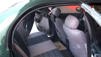 Oto camcıdan örnek 'korona' önlemi