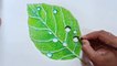 How to draw water drops on a leaf easily//Easy colour pencil drawing//Step by step
