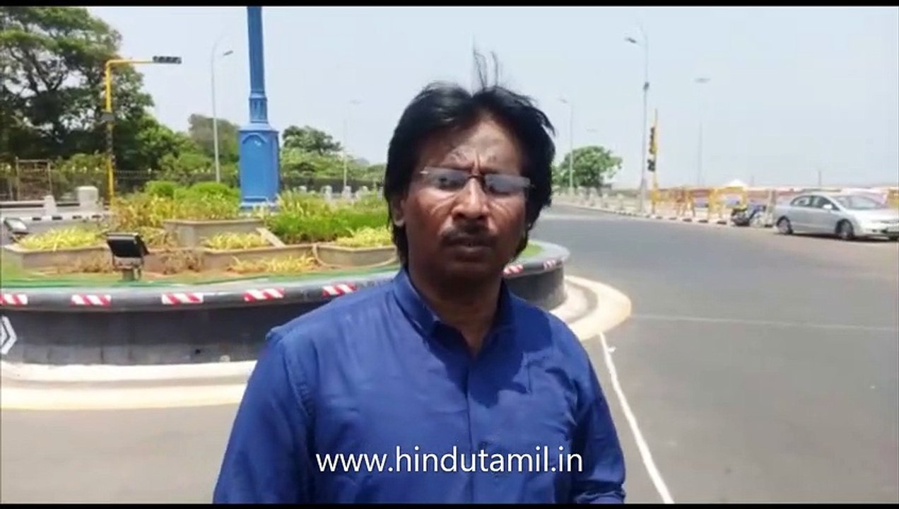 சென்னை நகர்வலம்: இடம்: காந்திசிலை!  கரோனா முன்ன...