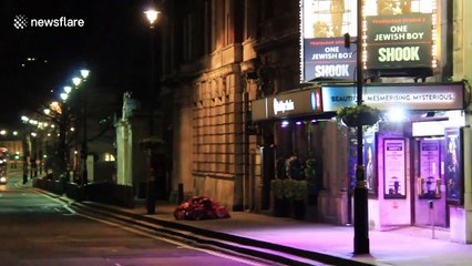 Saturday night in central London: streets deserted as nightlife closes