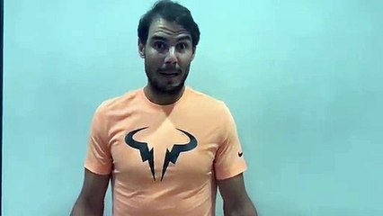 Mensaje de Rafa Nadal