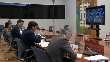 Download Video: Sánchez se reúne por videoconferencia con los presidentes autonómicos