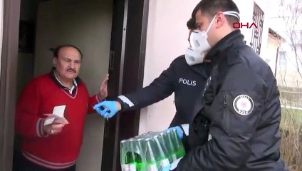 Sokağa çıkma yasağı var diye polise maden suyu sipariş etti